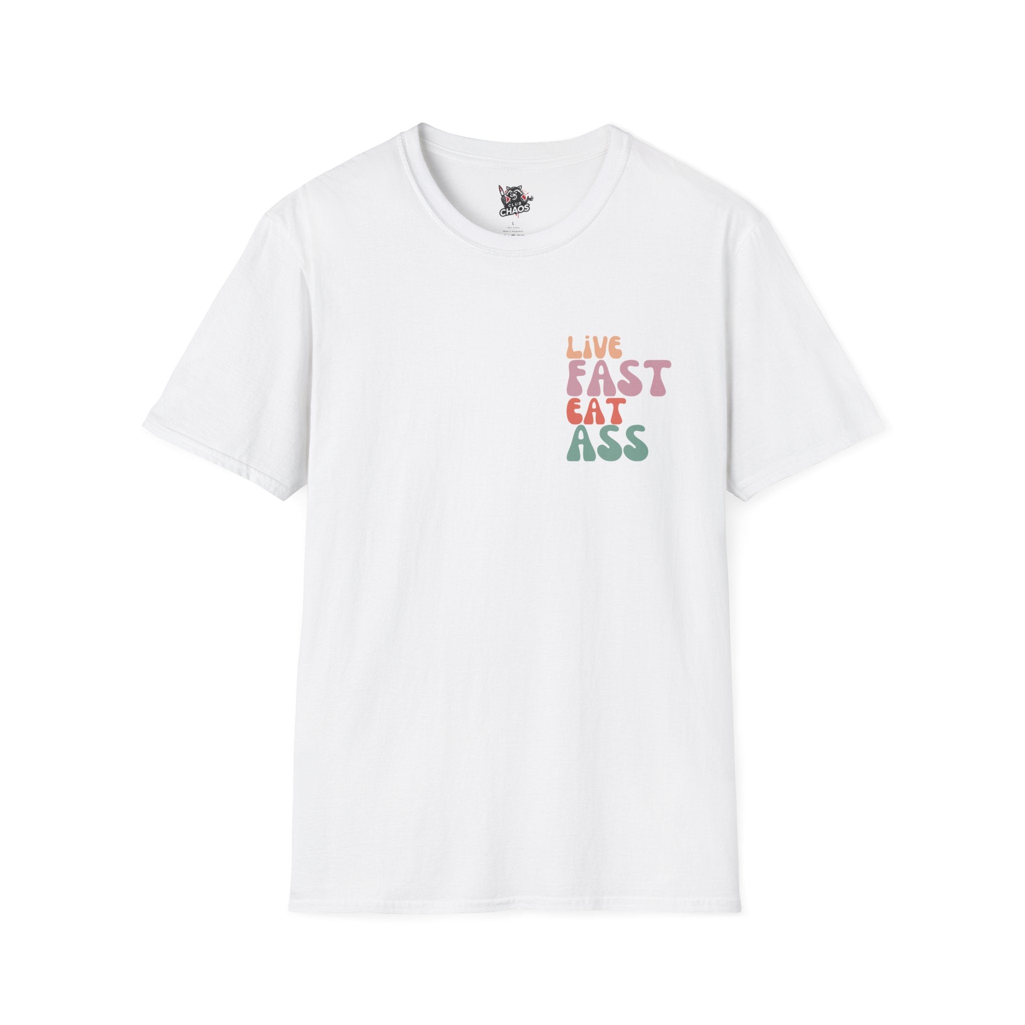 Live Fast Eat Ass T-Shirt | Funny Rude Graphic Tee | Edgy Streetwear | Bold Statement Shirt | Trendy Tee | Sarcastic Humor Apparel